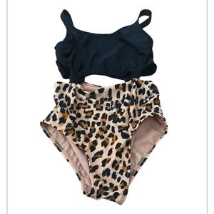 Art class Leopard Print Kids Swim Set